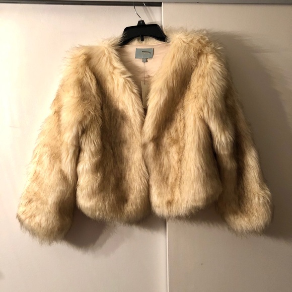 Faux Fur Jacket - Skies Are Blue - Picture 2 of 2